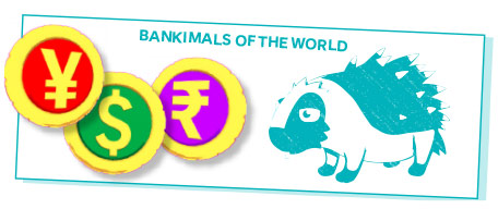 Bankimals of the world token from Island Saver 