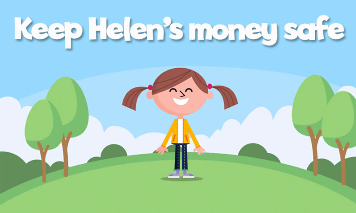 Keep Helen's money safe interactive activity