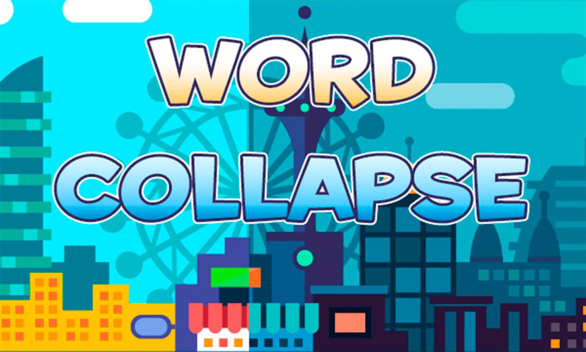 Word collapse game