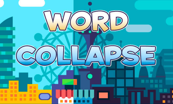 Word collapse game