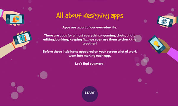 All about designing apps interactive activity
