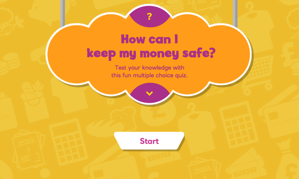 Interactive activity for How can I keep my money safe?