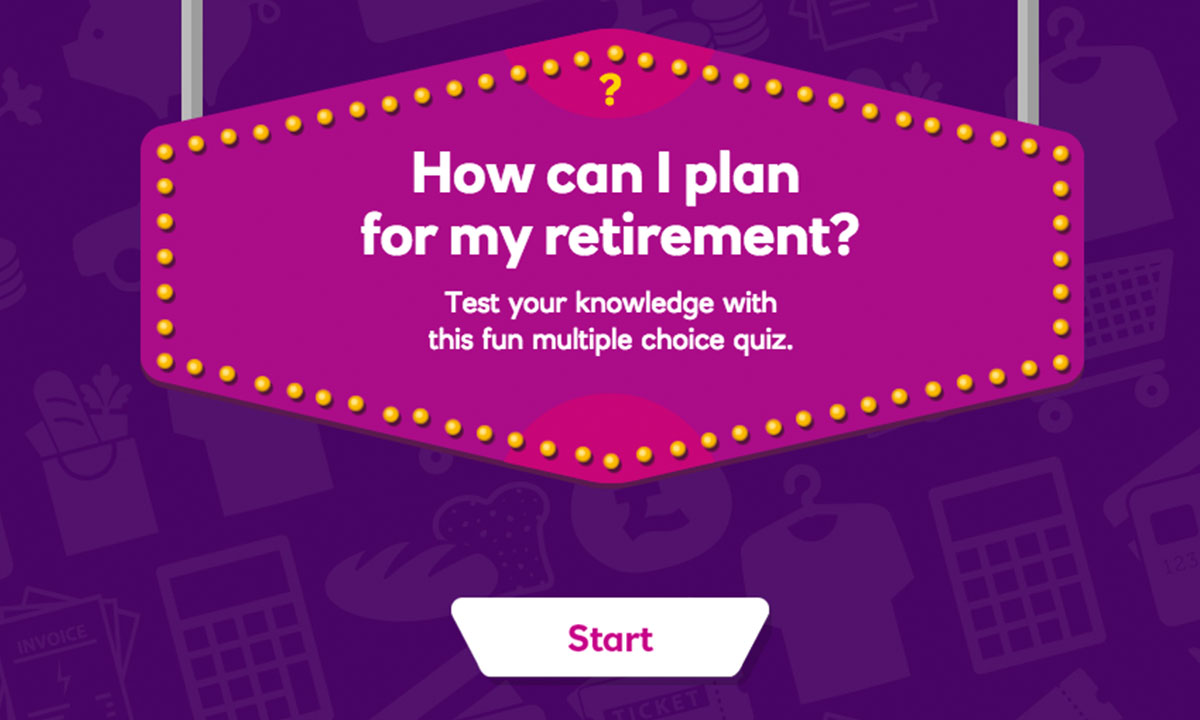 Interactive activity for How can I plan for my retirement?
