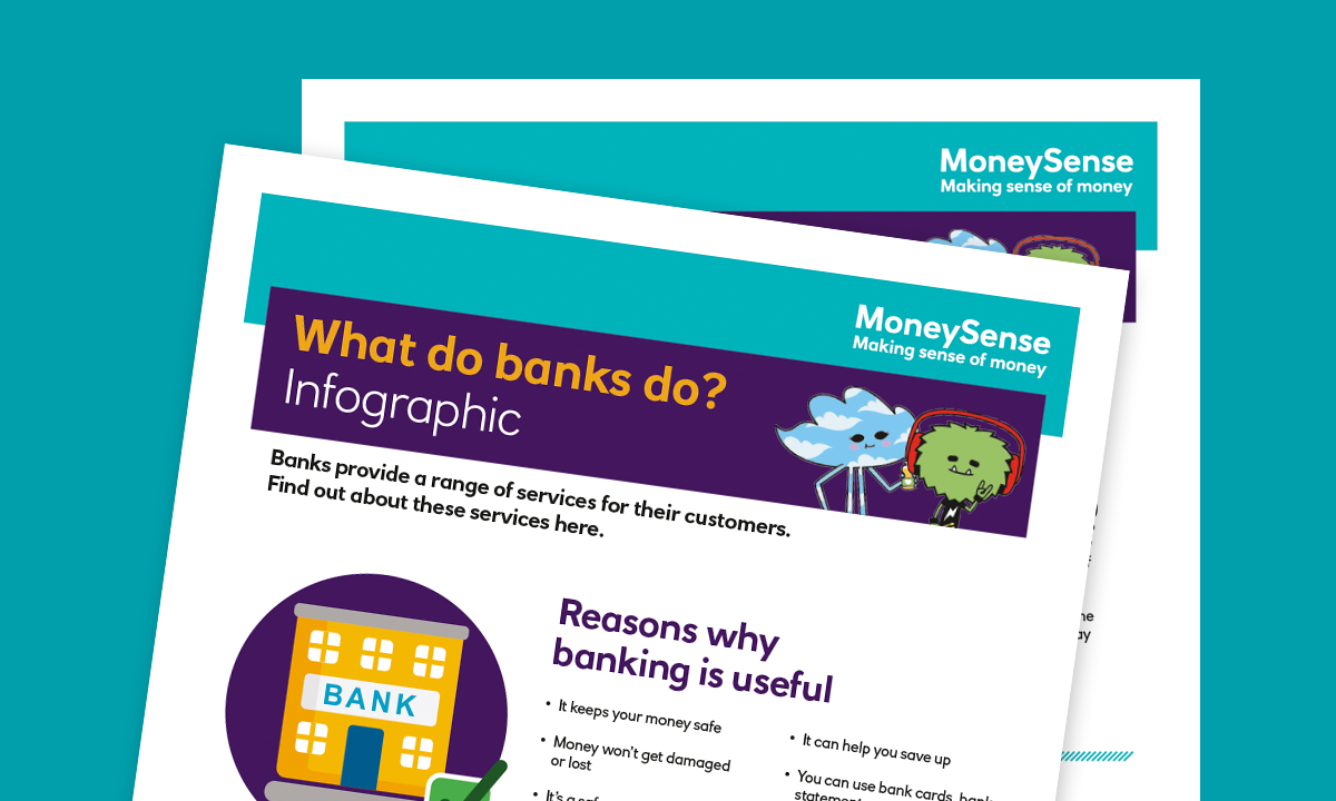 Infographic for How can I use a bank account?