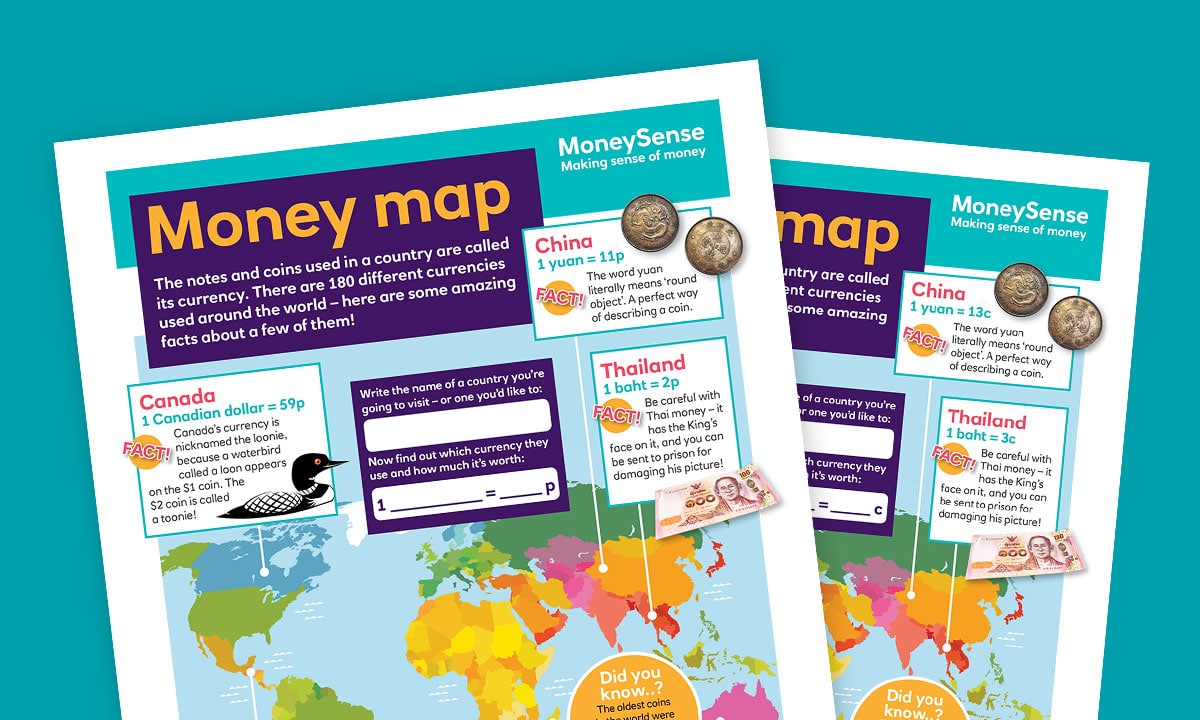 Money map poster
