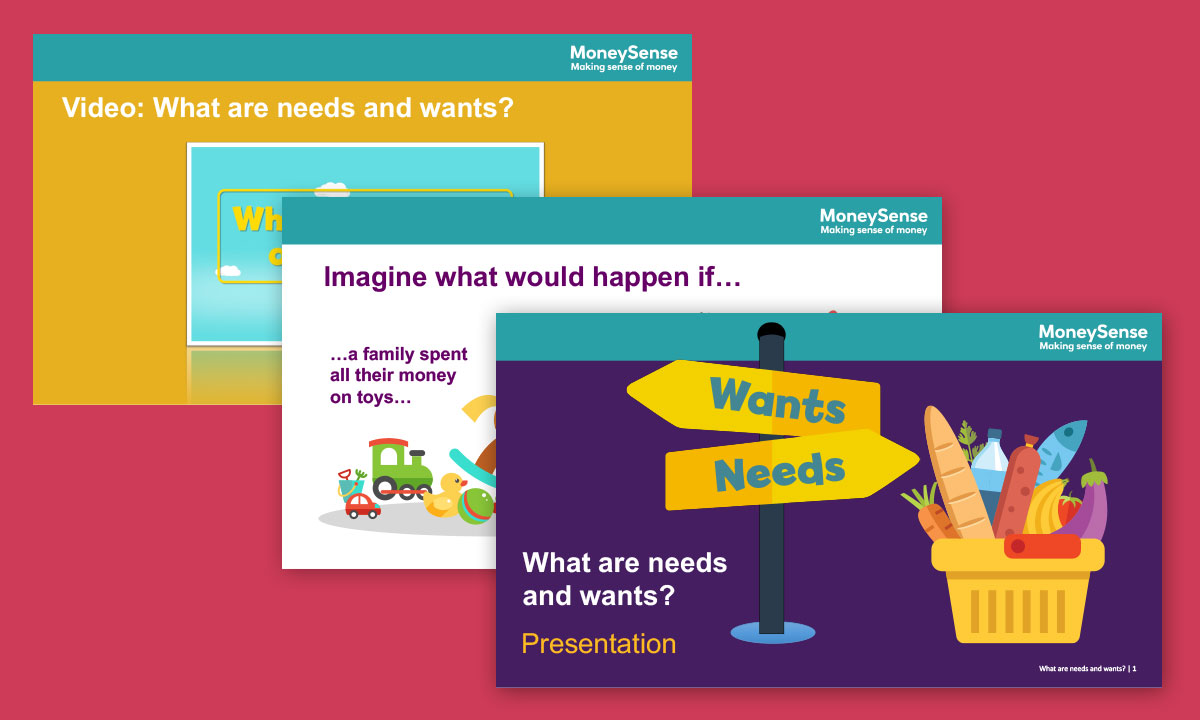 Presentation for What are needs and wants?
