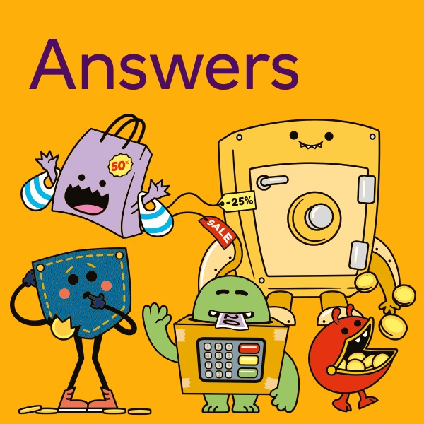 Answers for activity sheets