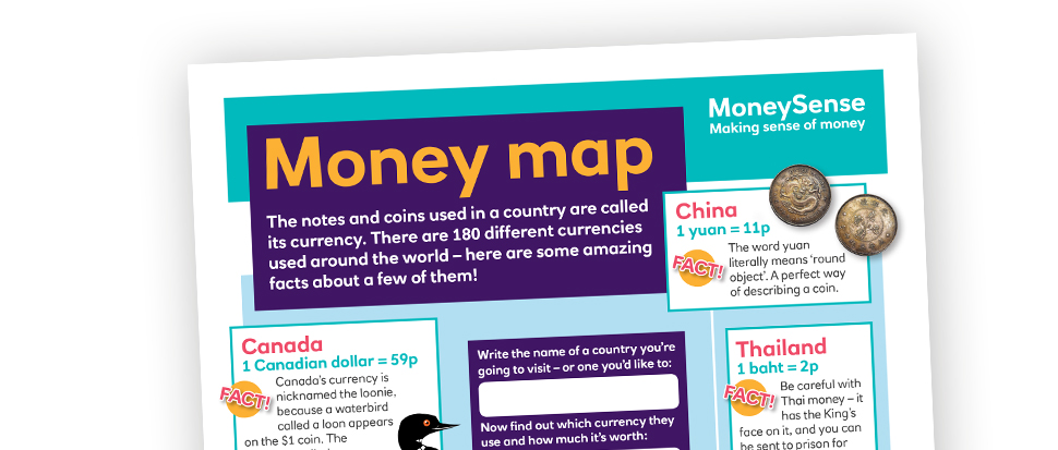 Money map poster