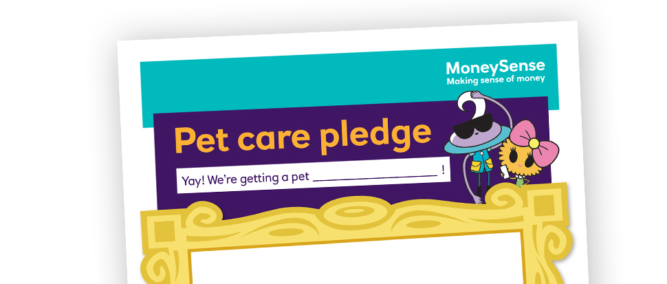Pet care pledge poster
