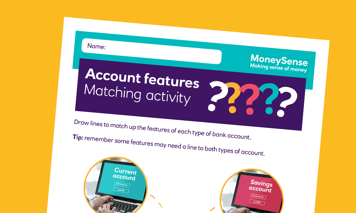 SEND matching activity for How can I use a bank account?