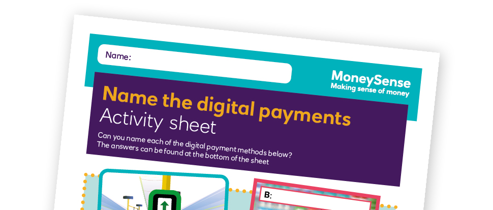 Money activities: Name the digital payments
